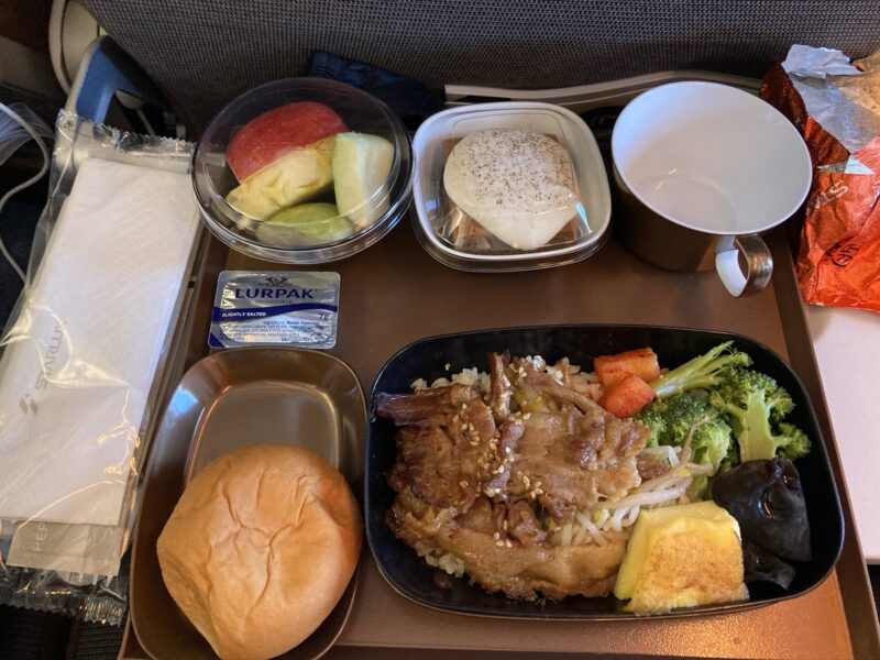 スターラックス航空の機内食